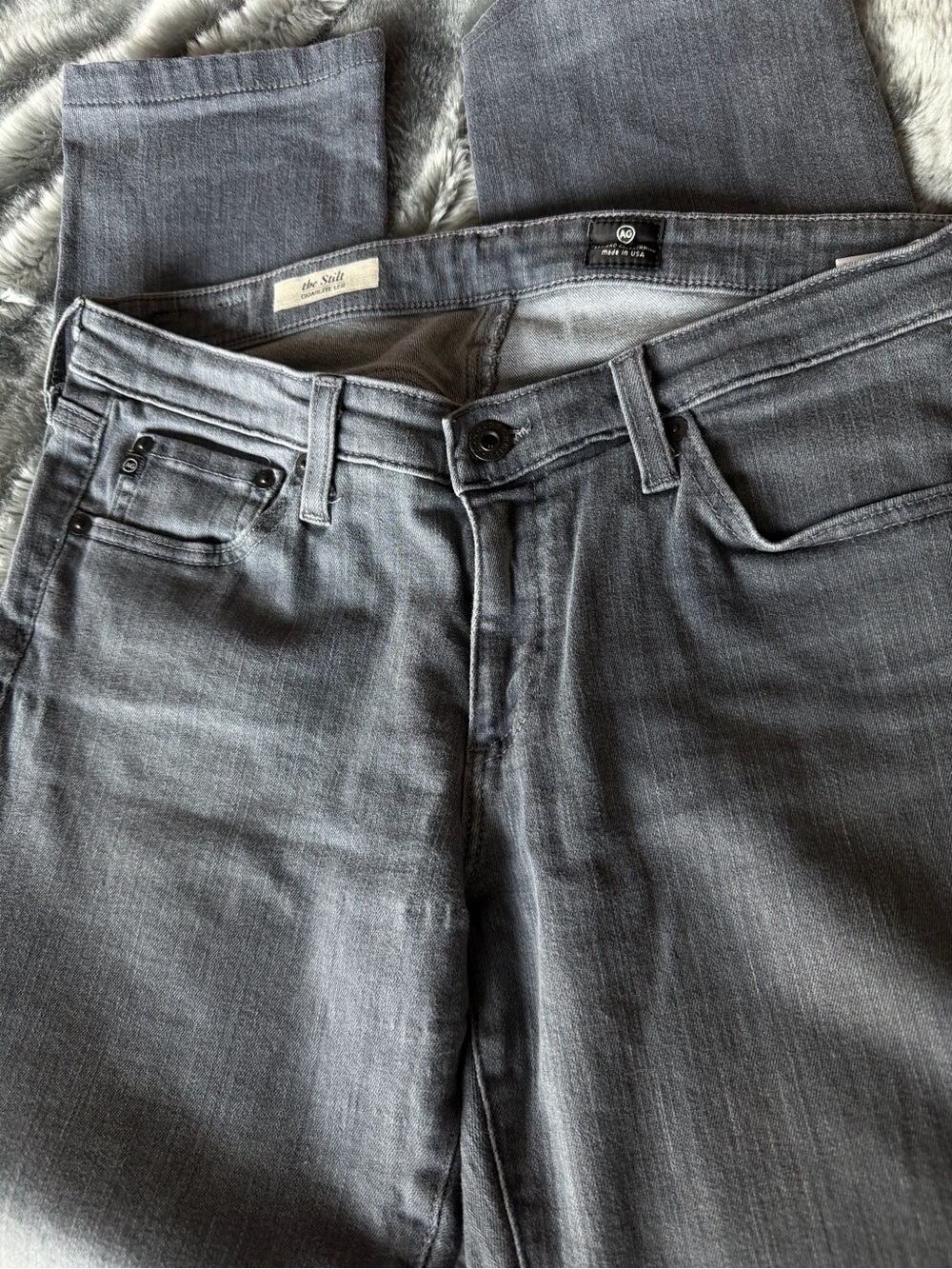 AG “The Stilt” straight leg denim